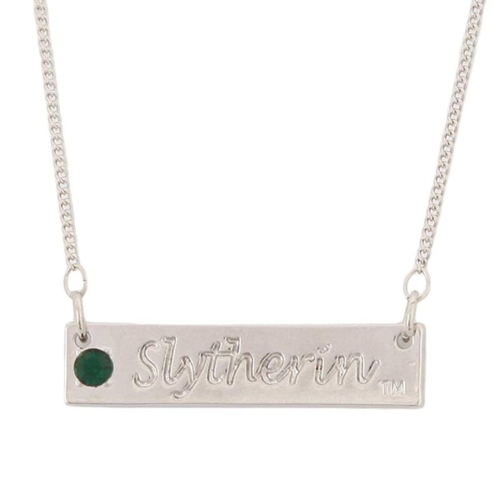 NWOT! Bioworld Silver Slytherin Necklace